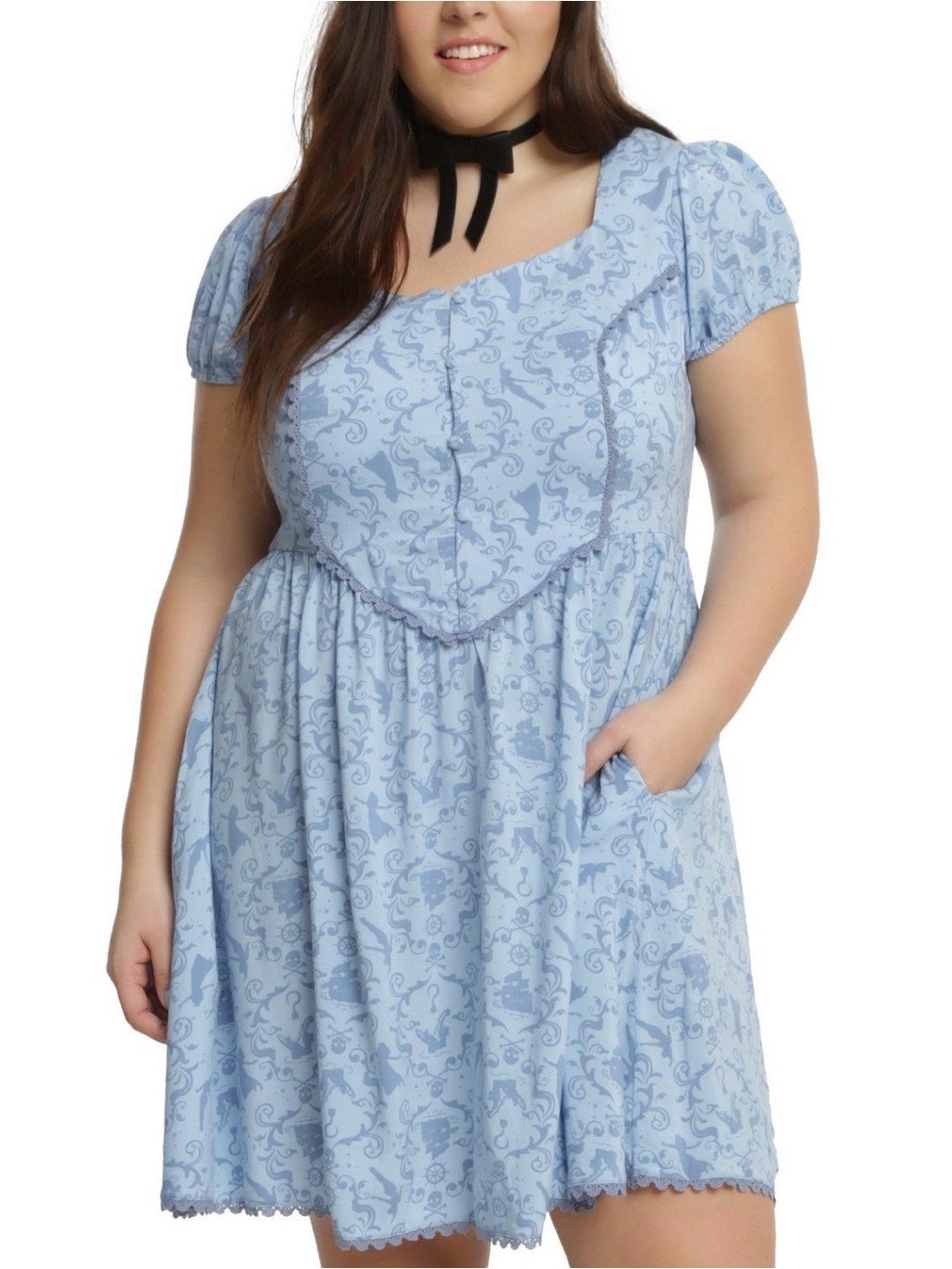 NWT Torrid Disney Peter Pan Wendy short sleeve cosplay dress size 16 (flawed)